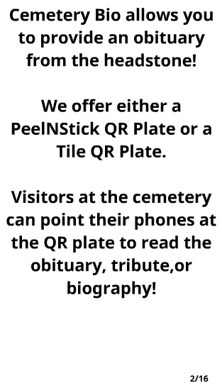 Cemetery Bio - CemeteryBio.com